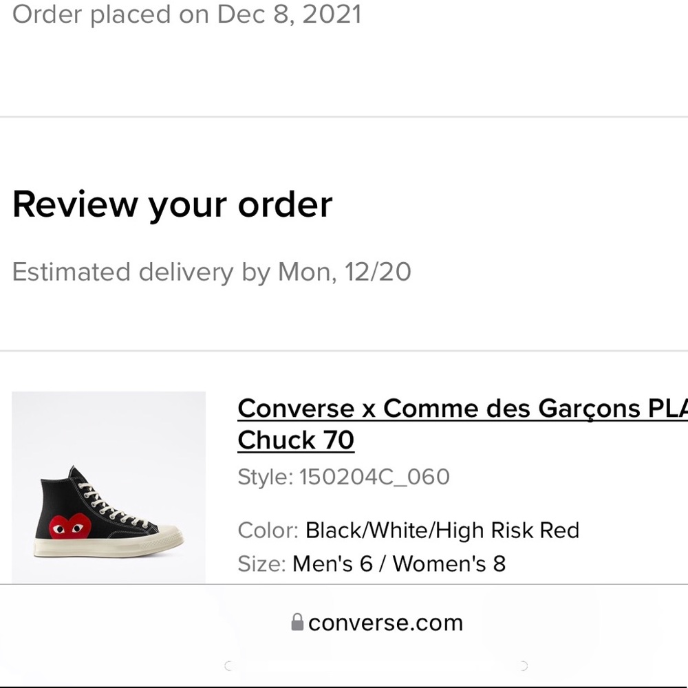 Converse X COMME DES GARCONS PLAY - Picture 2 of 5